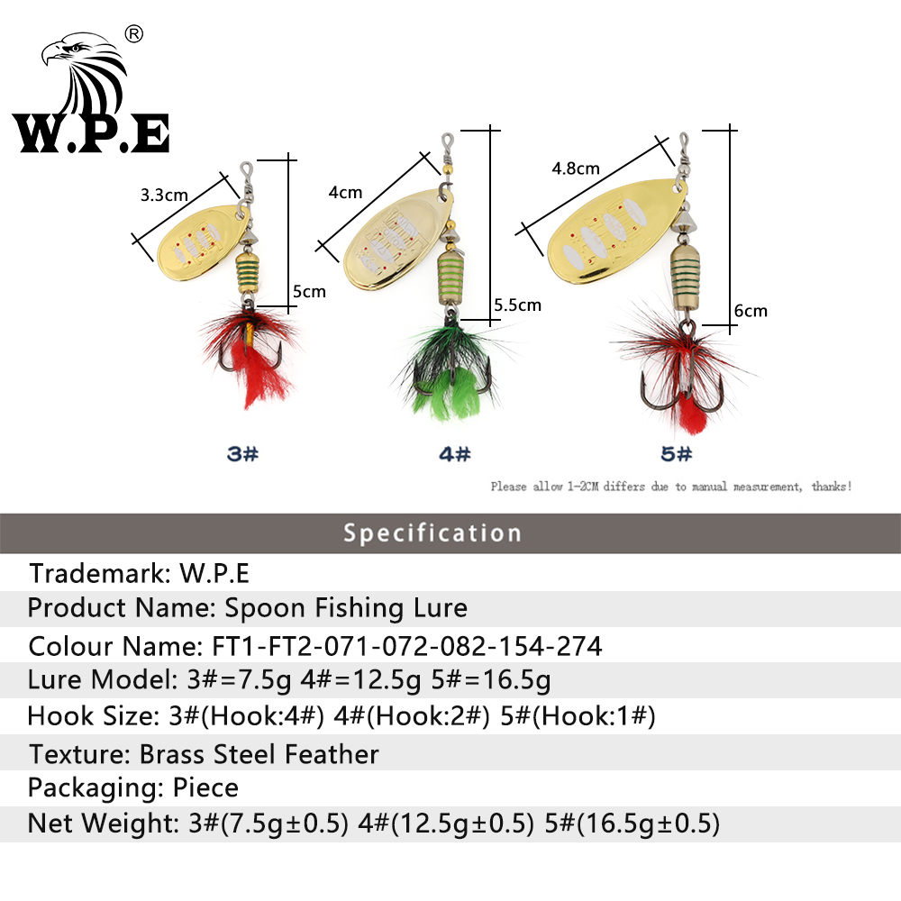W.p.e Komodo Spinner Umpan 2Pc - Fishing Lure Spinnerbait ulasan dan harga